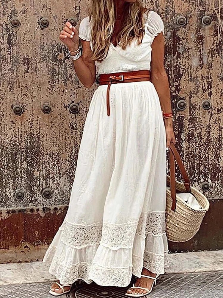 Josie - Robe Longue Fluide Élégance Intemporelle pour Chaque Occasion