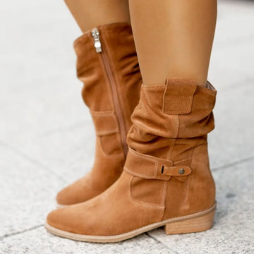 Elisa – Bottines en daim | Élégant & Confortable