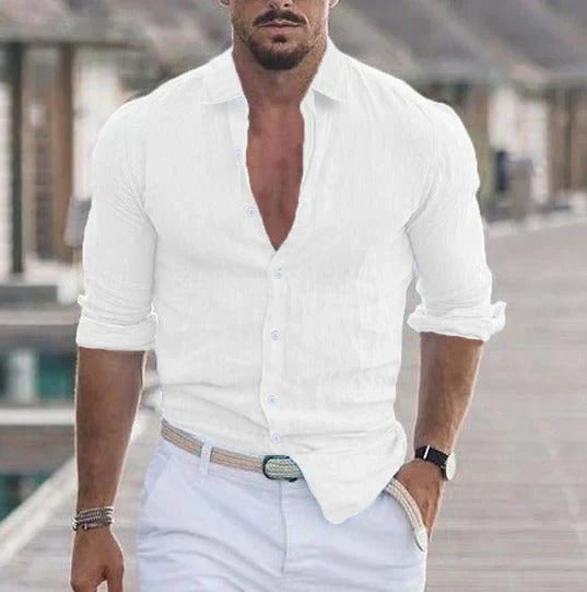 Renzie - Chemise élégante en lin d'été